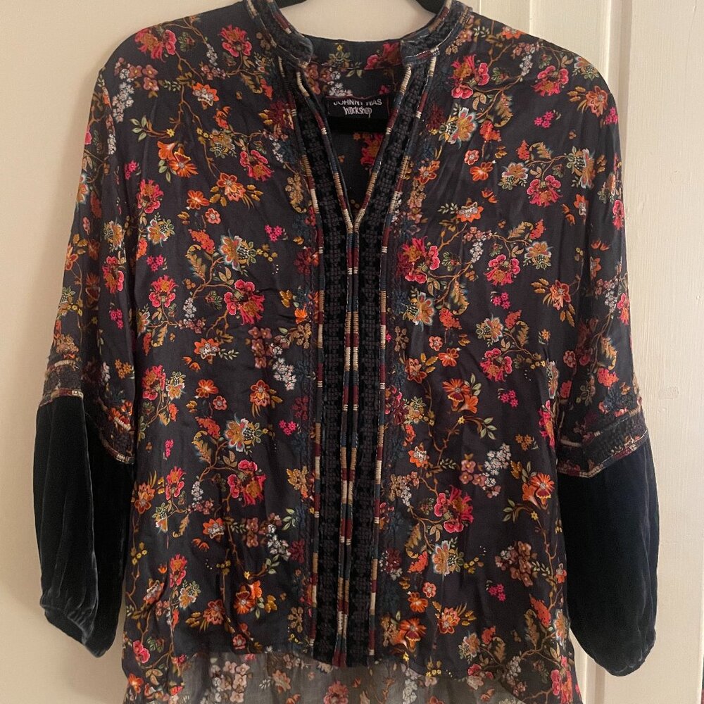 Johnny Was Floral Blouse